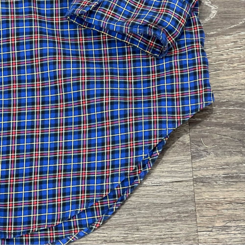 Ralph Lauren Classic Fit‎ Long Sleeve Blue Red Plaid Button Down Small Oxford - Picture 3 of 4